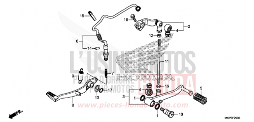 PEDALE CBR500RAK de 2019
